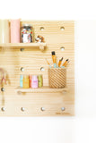 Wooden Pegboard (Craft Room)